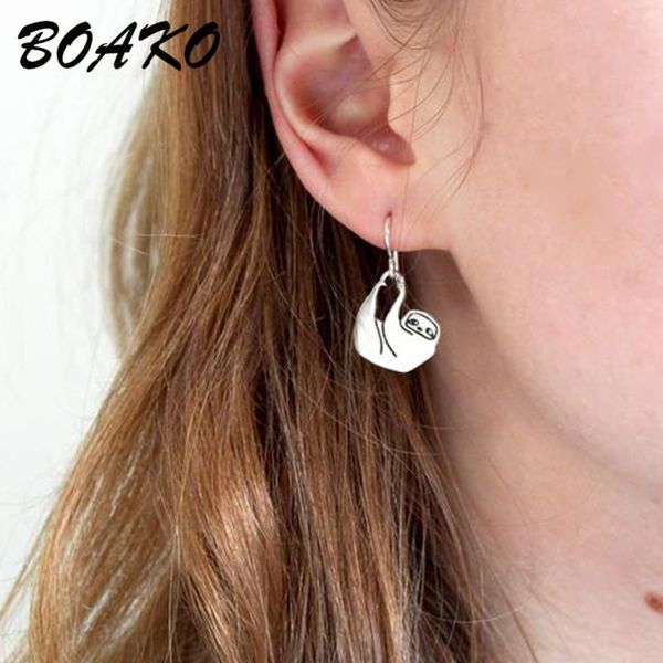 boako cute lazy sleepy sloth ear stud earring 100% 925 sterling silver funny sloth pendant small stud earrings for women jewelry, Golden;silver
boako cute lazy sleepy sloth ear stud earring 100% 925 sterling silver funny sloth pendant small stud earrings for women jewelry, Golden;silver