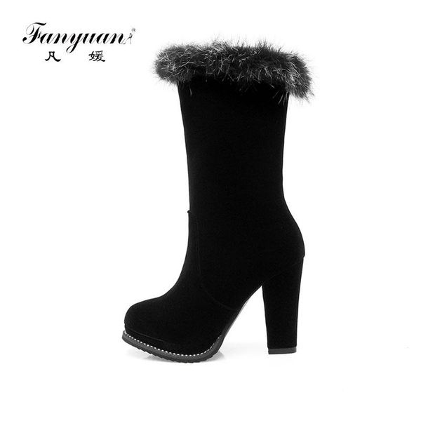 fanyuan winter boots women fashion black shoes women fur warm mid calf buckle snow boots platform shoes botas zapatos mujer
fanyuan winter boots women fashion black shoes women fur warm mid calf buckle snow boots platform shoes botas zapatos mujer