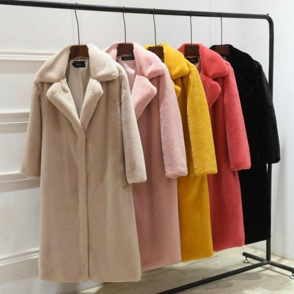 women's fur & faux plush coat winter women thick warm elegant oversized coats fashion 2021 casual solid fake long ladies, Black
women's fur & faux plush coat winter women thick warm elegant oversized coats fashion 2021 casual solid fake long ladies, Black