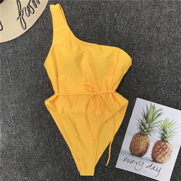2018 bathing suit swimwear women maillot de bain femme pure color belt one-piece swimsuit swimming suit for women1, White;black
2018 bathing suit swimwear women maillot de bain femme pure color belt one-piece swimsuit swimming suit for women1, White;black