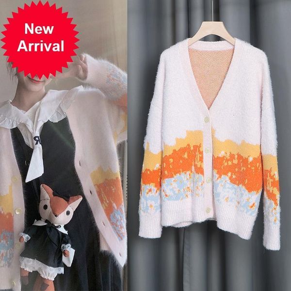 autumn 2021 new new shirt releases female cardigan color combining sleeve long lazy temperament soft mohair coat ice0, White;black
autumn 2021 new new shirt releases female cardigan color combining sleeve long lazy temperament soft mohair coat ice0, White;black