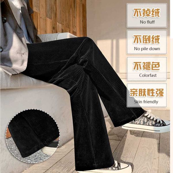 autumn winter high-waist corduroy new pants women's plus velvet fashion wide-leg new trousers loose straight leg casual pants, Black;white
autumn winter high-waist corduroy new pants women's plus velvet fashion wide-leg new trousers loose straight leg casual pants, Black;white