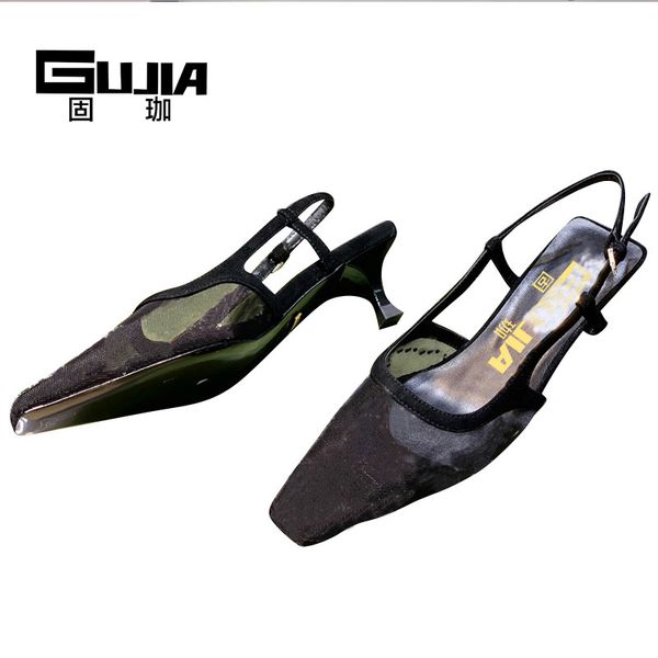 italian gujia 5cm high heel sandals, women's shoes, crystal diamond sunflower, pointed, soft leather upper, concert box dust bag, Black
italian gujia 5cm high heel sandals, women's shoes, crystal diamond sunflower, pointed, soft leather upper, concert box dust bag, Black