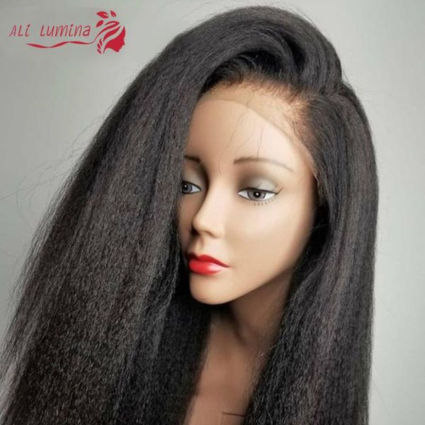 13x4 kinky straight wig lace front humna hair wigs pre plucked remy hair with baby yaki 4x4 lace closure wigs, Black;brown
13x4 kinky straight wig lace front humna hair wigs pre plucked remy hair with baby yaki 4x4 lace closure wigs, Black;brown