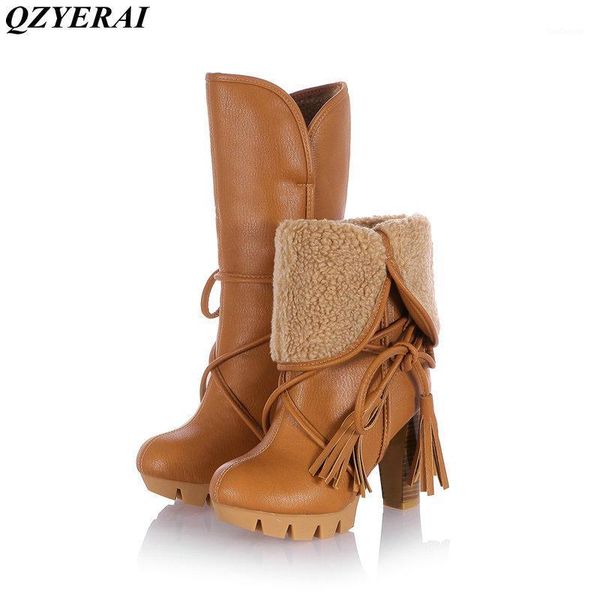 qzyerai winter high heel warm medium tube women snow boots fashionable women shoes lambs hair to give you warmth1, Black
qzyerai winter high heel warm medium tube women snow boots fashionable women shoes lambs hair to give you warmth1, Black