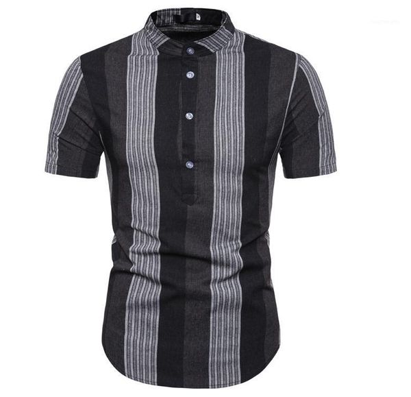 vertical stripes short-sleeved linen shirts men casual shirt for men stand collar cotton summer blouse brown red1, White;black
vertical stripes short-sleeved linen shirts men casual shirt for men stand collar cotton summer blouse brown red1, White;black