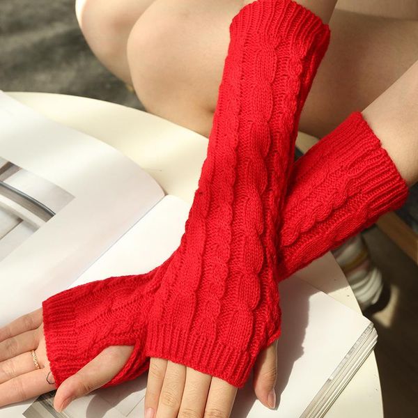 five fingers gloves women winter autumn fashion wrist arm hand warmer half finger glove soft outdoor knitted crochet long fingerless mittens, Blue;gray
five fingers gloves women winter autumn fashion wrist arm hand warmer half finger glove soft outdoor knitted crochet long fingerless mittens, Blue;gray
