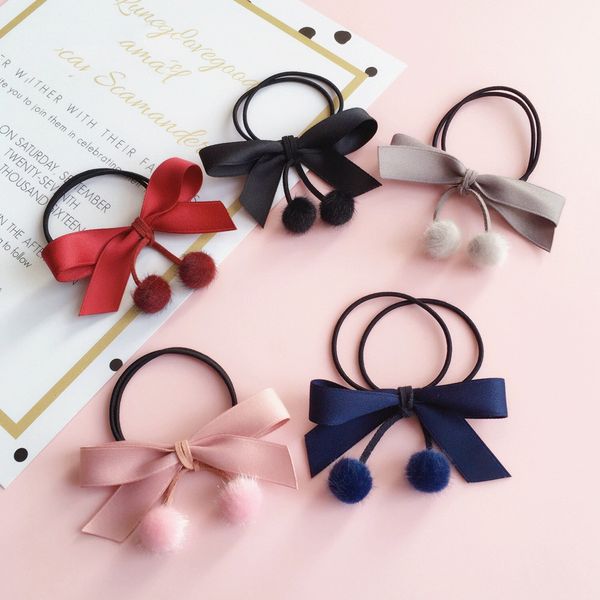 for girls flannelette bow band pompon pendant tie ponytail holder women elastic rope hair accessories
for girls flannelette bow band pompon pendant tie ponytail holder women elastic rope hair accessories