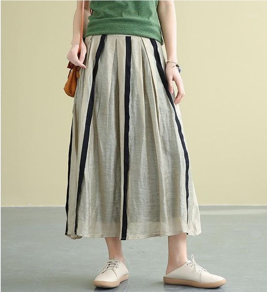 2020 spring summer skirt women fashion elastic waist all-match skirt casual female striped retro loose1, Black
2020 spring summer skirt women fashion elastic waist all-match skirt casual female striped retro loose1, Black