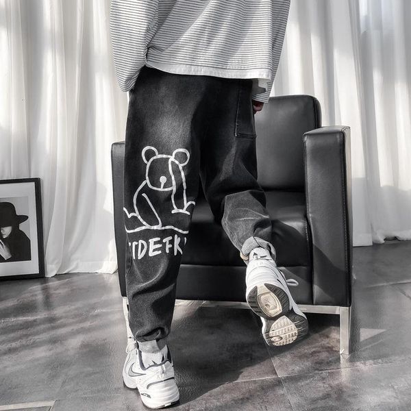 2020 autumn and winter new harajuku street men's neutral loose fashion straight cartoon printing thickenedall-match casual jeans, Blue
2020 autumn and winter new harajuku street men's neutral loose fashion straight cartoon printing thickenedall-match casual jeans, Blue