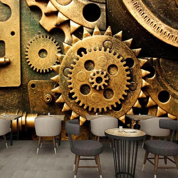 wallpapers dropship wallpaper 3d stereo retro industrial machinery gear mural bar ktv backdrop restaurant custom decoration
wallpapers dropship wallpaper 3d stereo retro industrial machinery gear mural bar ktv backdrop restaurant custom decoration