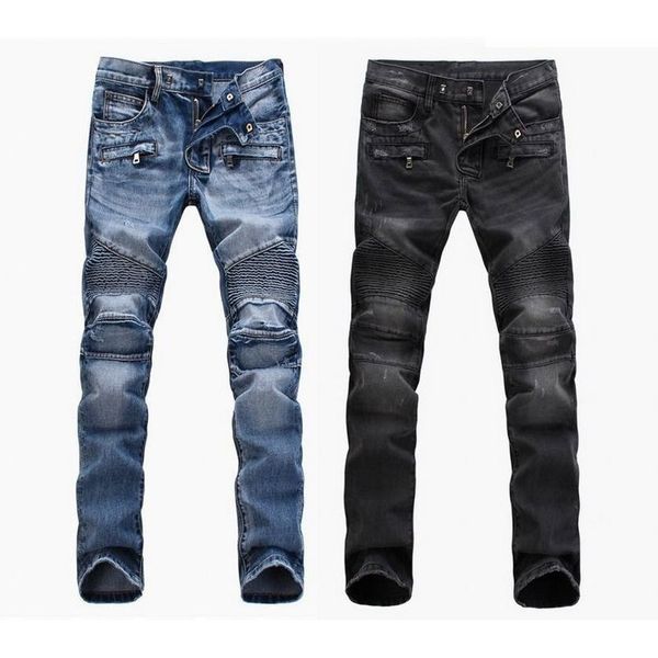 fashion men's foreign trade light blue black jeans pants motorcycle biker men washing to do the old fold men trousers casual runway den
fashion men's foreign trade light blue black jeans pants motorcycle biker men washing to do the old fold men trousers casual runway den