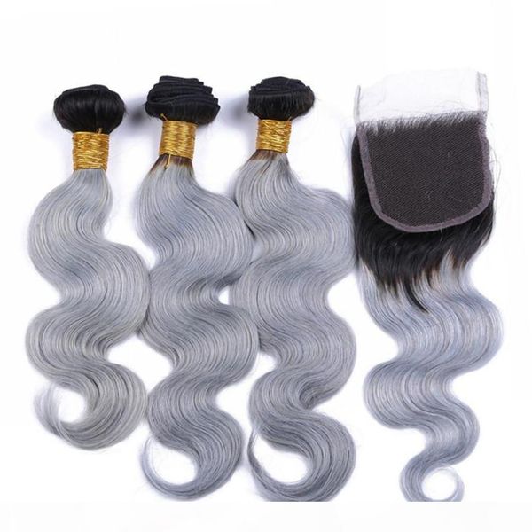 silver grey ombre human hair bundles and closure brazilian body wave #1b gray ombre weaves human hair bundles with lace closure 4x4, Black;brown
silver grey ombre human hair bundles and closure brazilian body wave #1b gray ombre weaves human hair bundles with lace closure 4x4, Black;brown