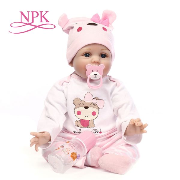 npk 16" 40cm bebe realista reborn doll lifelike girl reborn babies silicone dolls toys for children xmas gift bonecas for kids 1011
npk 16" 40cm bebe realista reborn doll lifelike girl reborn babies silicone dolls toys for children xmas gift bonecas for kids 1011