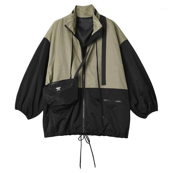 women's jackets 2021 loose fit contrast color big size jacket stand collar long sleeve women coat fashion tide spring autumn cloths1, Black;brown
women's jackets 2021 loose fit contrast color big size jacket stand collar long sleeve women coat fashion tide spring autumn cloths1, Black;brown