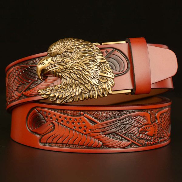 new men's automatic buckle antique embossed business personality leisure genuine leather belt, Black;brown
new men's automatic buckle antique embossed business personality leisure genuine leather belt, Black;brown