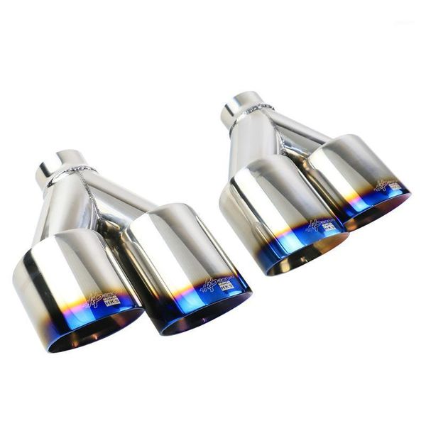 jzz universal 2'' dual car exhaust tip blue stainless-steel car muffler pval vehicle 1pair tailpipe
jzz universal 2'' dual car exhaust tip blue stainless-steel car muffler pval vehicle 1pair tailpipe