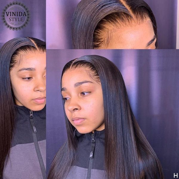 vinida style straight 150% density t-part lace front human hair wigs scalp closure wigs with baby hair non-remy, Black;brown
vinida style straight 150% density t-part lace front human hair wigs scalp closure wigs with baby hair non-remy, Black;brown