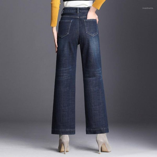 women denim flare pants add cashmere retro jeans wide leg trousers lady casual bell-bottoms flare pant female straight pants1, Blue
women denim flare pants add cashmere retro jeans wide leg trousers lady casual bell-bottoms flare pant female straight pants1, Blue