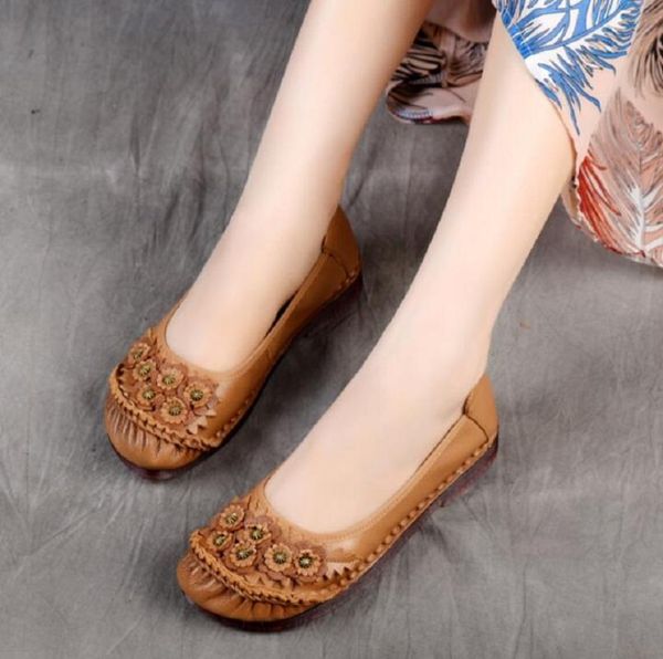 2020 autumn ladies handmade genuine leather shoes elegant comfort woman's casual office shoes flat flowers soft bottom single, Black
2020 autumn ladies handmade genuine leather shoes elegant comfort woman's casual office shoes flat flowers soft bottom single, Black