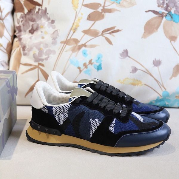 mens rockrunner shoes camouflage grid rivet shoes designer shoes fashion luxury designer women sneaker rubber bottom leather mens, Black
mens rockrunner shoes camouflage grid rivet shoes designer shoes fashion luxury designer women sneaker rubber bottom leather mens, Black