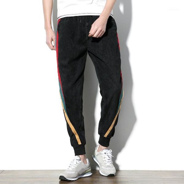 men's casual fashion autumn winter warm men stretch corduroy pants tri-color stitching contrast color simple trousers #cl31, Black
men's casual fashion autumn winter warm men stretch corduroy pants tri-color stitching contrast color simple trousers #cl31, Black