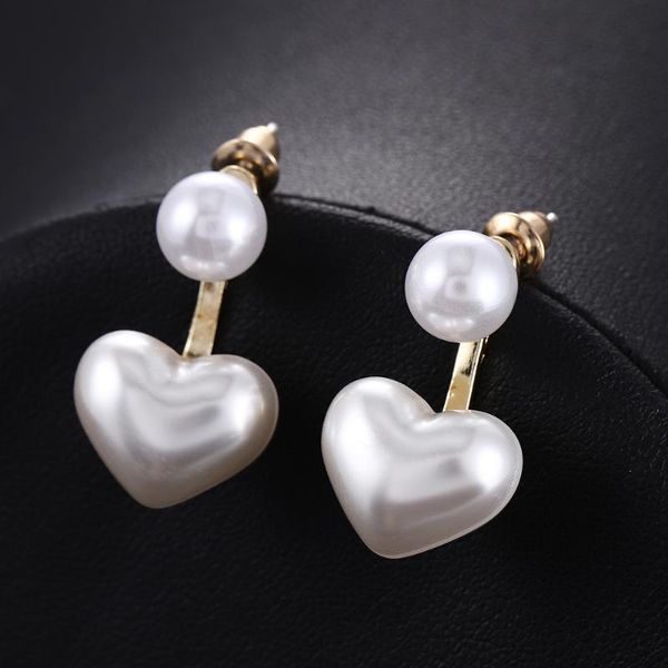 lovly female trendy simple pearl earrings heart-shaped jewelry pair korean popular fashion gentle stud luxurious earrings pairs, Golden;silver
lovly female trendy simple pearl earrings heart-shaped jewelry pair korean popular fashion gentle stud luxurious earrings pairs, Golden;silver