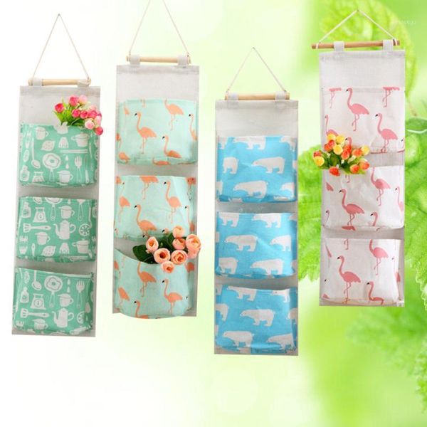 1pc 3 pockets linen cotton wall hanging door closet storage for room (random color)1
1pc 3 pockets linen cotton wall hanging door closet storage for room (random color)1