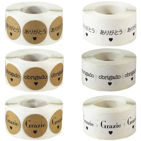 gift wrap 100-500pcs portuguese obrigado italian grazie japanese thank you kraft adhesive 1 inch for wedding/party/gift box decoration
gift wrap 100-500pcs portuguese obrigado italian grazie japanese thank you kraft adhesive 1 inch for wedding/party/gift box decoration