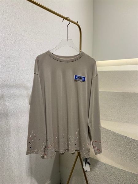 c13jf good morning fan fan long sleeve splash ink net red t-shirt loose ins spring t-shi autumn korean women and versatile mid coat lengt, White
c13jf good morning fan fan long sleeve splash ink net red t-shirt loose ins spring t-shi autumn korean women and versatile mid coat lengt, White