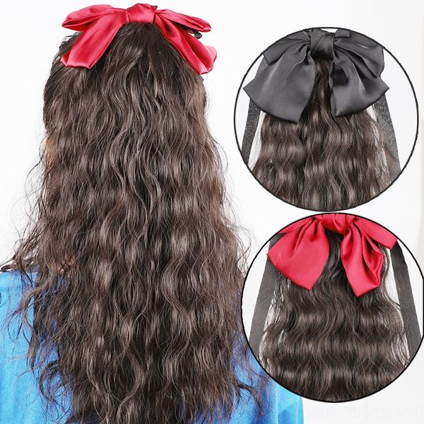ilzue chemical fiber braid corn whisker tie butterfly ponytail water ripple wool curl wig bow ponytail wig, Black
ilzue chemical fiber braid corn whisker tie butterfly ponytail water ripple wool curl wig bow ponytail wig, Black