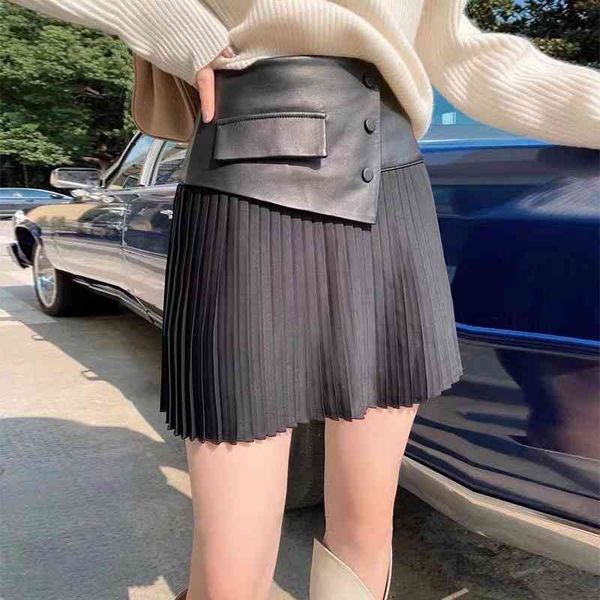 skirts lambskin high waist pleated special a-line sheepskin genuine leather plus size goth splice above knee 5gy8, Black
skirts lambskin high waist pleated special a-line sheepskin genuine leather plus size goth splice above knee 5gy8, Black