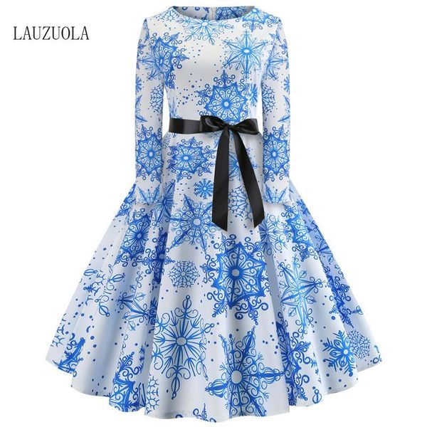 casual dresses women elegant christmas dress long sleeve bow belt snowflake print white robes vintage pinup party female vestido a line, Black;gray
casual dresses women elegant christmas dress long sleeve bow belt snowflake print white robes vintage pinup party female vestido a line, Black;gray