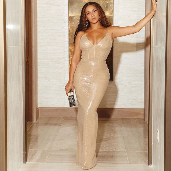 summer sequined dress 2020 new spaghetti strap v-neck bodycon beige fashion celebrity party vestidos women long maxi dress, White;black
summer sequined dress 2020 new spaghetti strap v-neck bodycon beige fashion celebrity party vestidos women long maxi dress, White;black