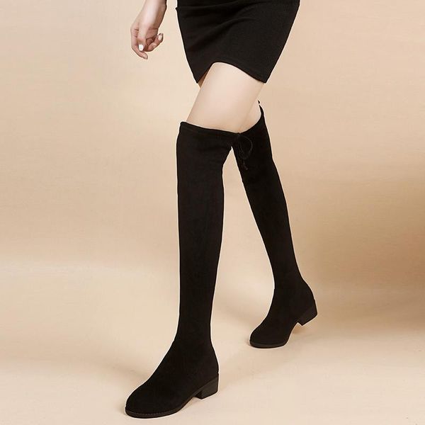 shoes woman flat boots luxury designer round toe booties ladies boots-women thigh high heels high low fashion, Black
shoes woman flat boots luxury designer round toe booties ladies boots-women thigh high heels high low fashion, Black