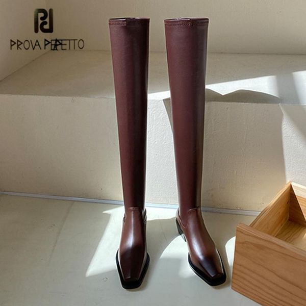 prova perfetto 2020 new low-heeled boots women cow leather elastic force square toe low heel boots over-the-knee fashion, Black
prova perfetto 2020 new low-heeled boots women cow leather elastic force square toe low heel boots over-the-knee fashion, Black