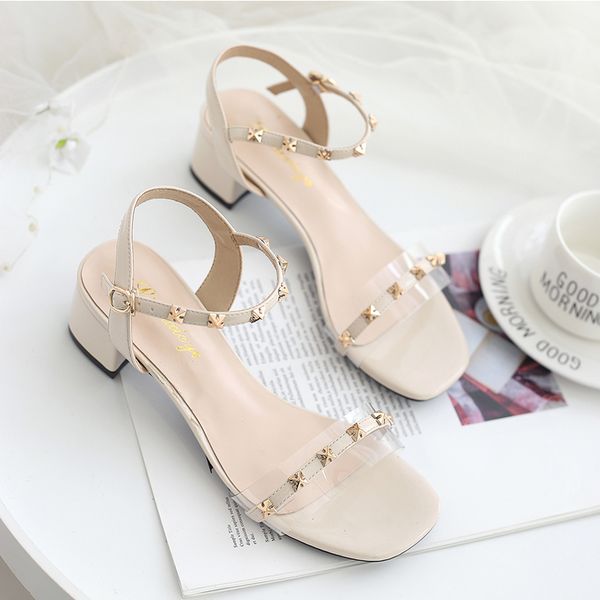beige nude rivet transparent sandals women 2020 summer high heels open toe leather party dress shoes woman designer sandals 0928, Black
beige nude rivet transparent sandals women 2020 summer high heels open toe leather party dress shoes woman designer sandals 0928, Black