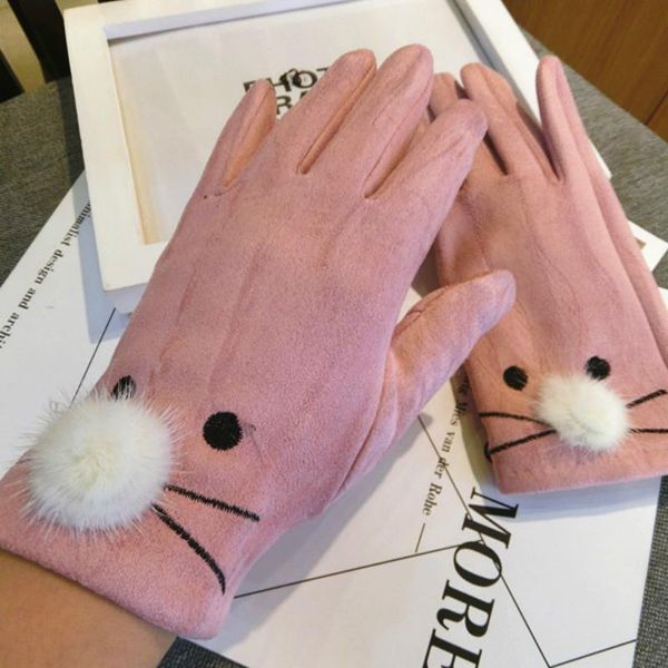 five fingers gloves arrive autumn and winter korean touch screen cat warm cute women mittens, Blue;gray
five fingers gloves arrive autumn and winter korean touch screen cat warm cute women mittens, Blue;gray