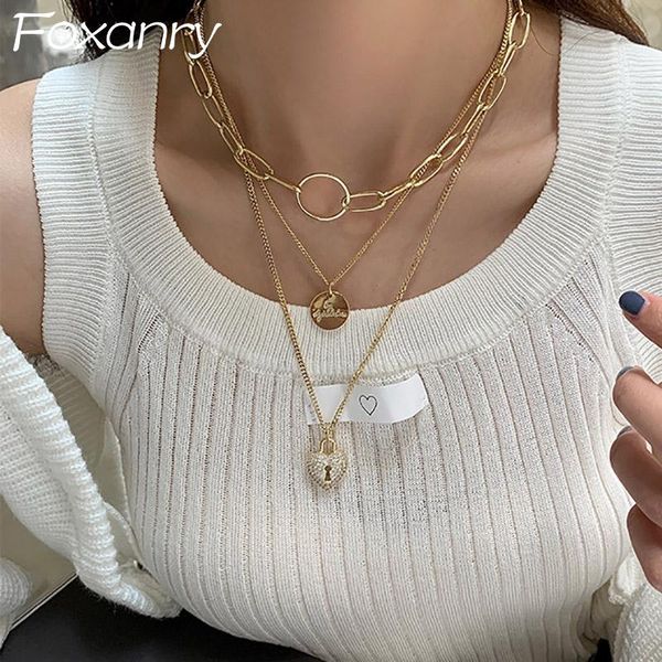chains foxanry 925 sterling silver love heart sweater necklace trendy elegant triple layer clavicle chain bride jewelry gifts for women
chains foxanry 925 sterling silver love heart sweater necklace trendy elegant triple layer clavicle chain bride jewelry gifts for women