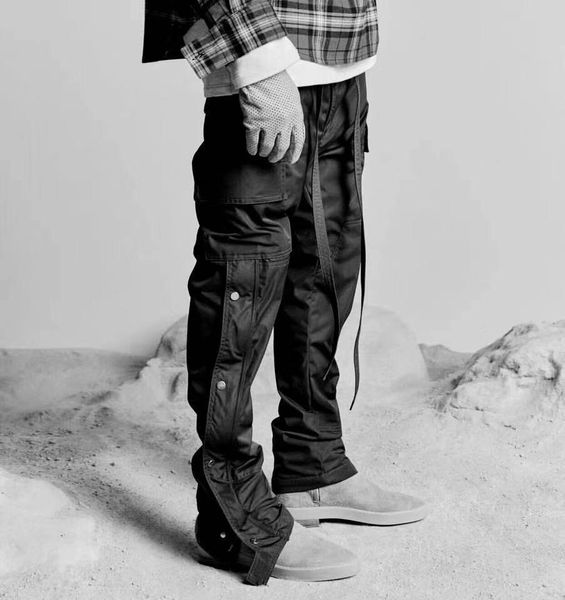 luxury pants states hip-hop fog trousers street side buckle zipper fork-opener can style fear of god men's overalls designer sweatpants, Black
luxury pants states hip-hop fog trousers street side buckle zipper fork-opener can style fear of god men's overalls designer sweatpants, Black