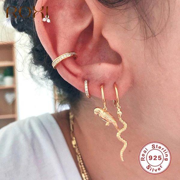 hoop & huggie roxi creative animal bird 18k gold plated earrings for women men simple peace dove 925 sterling silver fine jewelry brincos, Golden;silver
hoop & huggie roxi creative animal bird 18k gold plated earrings for women men simple peace dove 925 sterling silver fine jewelry brincos, Golden;silver