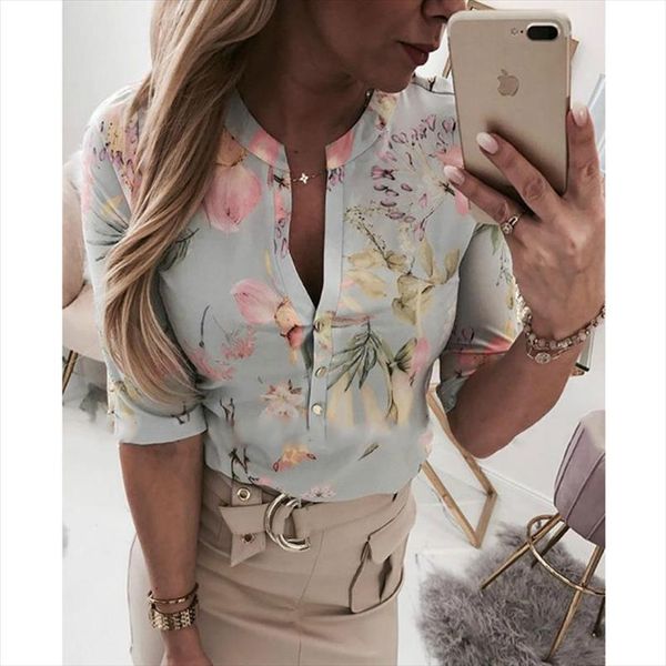 women long half sleeve loose shirts shirt ol clothes plain casual button blouse office lady summer chiffon shirts blusa feminina, White
women long half sleeve loose shirts shirt ol clothes plain casual button blouse office lady summer chiffon shirts blusa feminina, White