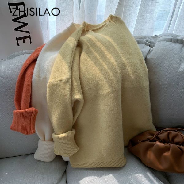 loose oversize pullover sweater women solid casual winter knitted sweater mujer maxi o-neck thick warm sweater women 201030, White;black
loose oversize pullover sweater women solid casual winter knitted sweater mujer maxi o-neck thick warm sweater women 201030, White;black