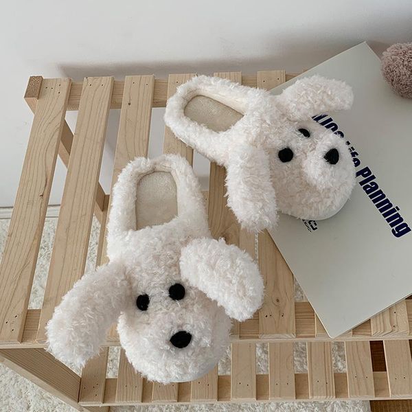 women's winter cartoon animal cotton shoes cute pink dog plush slippers woman slides warm home shoes ladies furry flip flops, Black
women's winter cartoon animal cotton shoes cute pink dog plush slippers woman slides warm home shoes ladies furry flip flops, Black