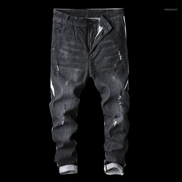 men's jeans break hole denim men elastic biker hip hop pants washed ripped plus size 28- 36 38 5z1, Blue
men's jeans break hole denim men elastic biker hip hop pants washed ripped plus size 28- 36 38 5z1, Blue