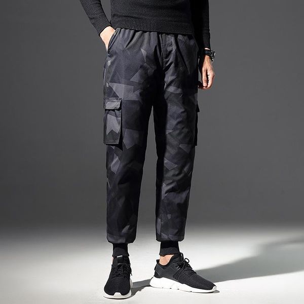 men's pants nszktn camouflage winter male thicken cotton duck down high elastic waaist skinny warm windproof outwear, Black
men's pants nszktn camouflage winter male thicken cotton duck down high elastic waaist skinny warm windproof outwear, Black