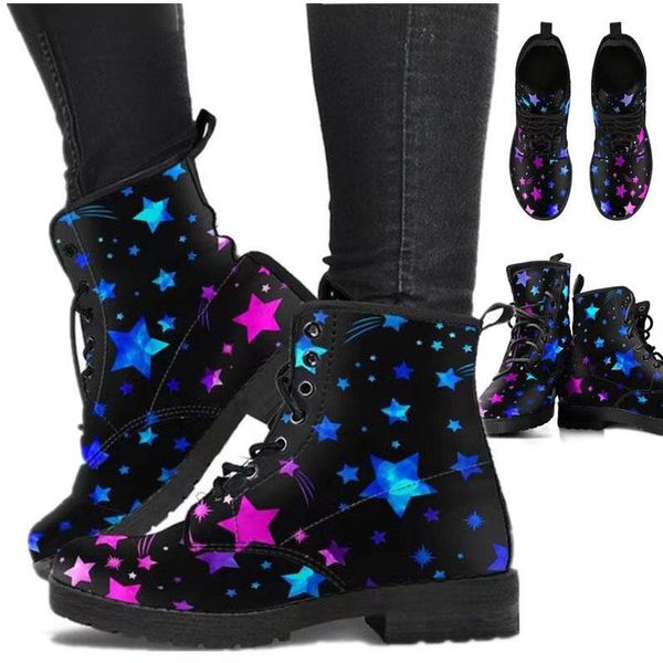 boots selling women's short leather the latest fashion 3d color printing pattern cold warmth and non-slip personality, Black
boots selling women's short leather the latest fashion 3d color printing pattern cold warmth and non-slip personality, Black