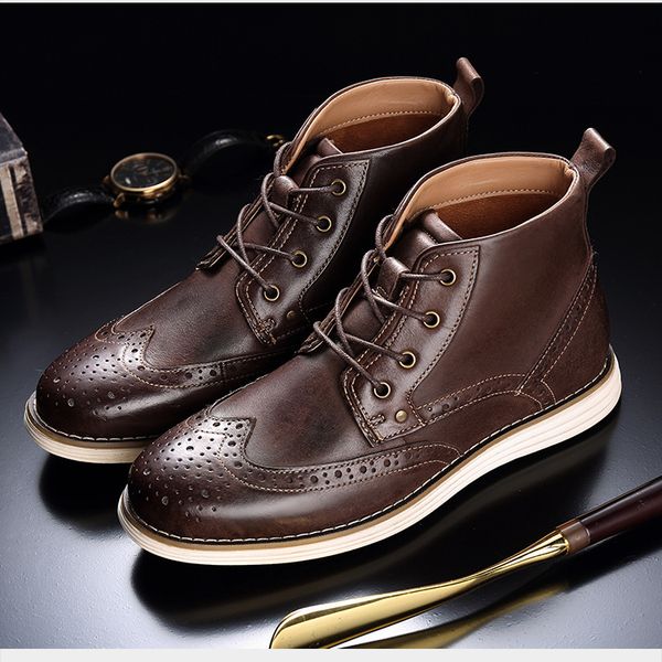 designer-men formal business dress shoes retro male casual genuine leather brogue shoe wedding party loafers big size, Black
designer-men formal business dress shoes retro male casual genuine leather brogue shoe wedding party loafers big size, Black