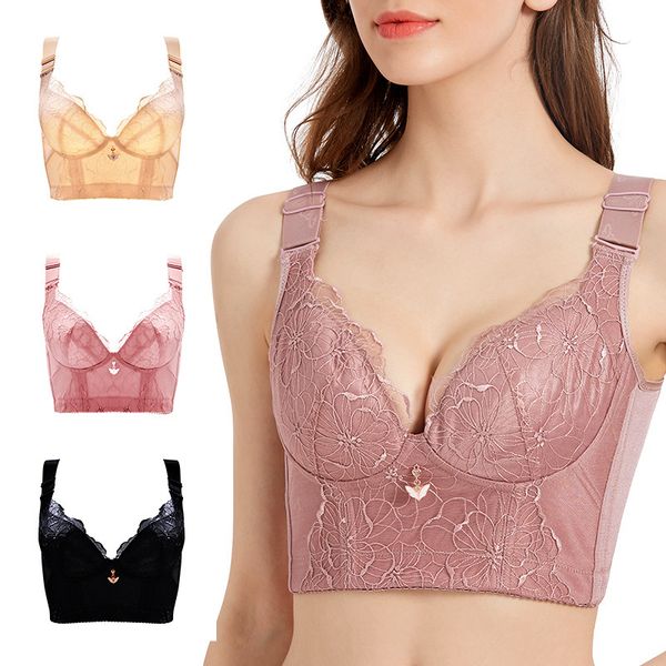 fat mm thin lace underwear women's body shaping without steel ring large size with auxiliary breast and anti sagging bra, Red;black
fat mm thin lace underwear women's body shaping without steel ring large size with auxiliary breast and anti sagging bra, Red;black