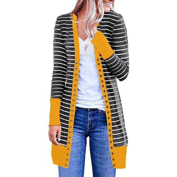 women spring autumn stripe sweater coat women long sleeve loose cardigan casual long sweater ladies plus size outwear #916, White
women spring autumn stripe sweater coat women long sleeve loose cardigan casual long sweater ladies plus size outwear #916, White